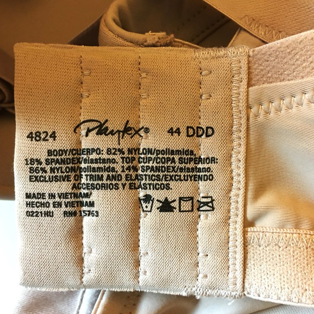 PLAYTEX "Secrets" Shaping Balconette Wirefree Bra  NEW WITH TAGS!   Size 44DDD - Picture 10 of 10